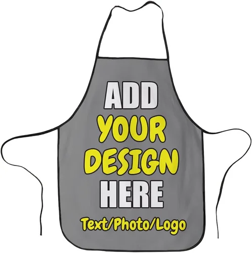 Miniatura 19 de Delantales personalizados para mujeres y hombres, delantal personalizado para añadir imagen, texto, logotipo, regalos de fotos