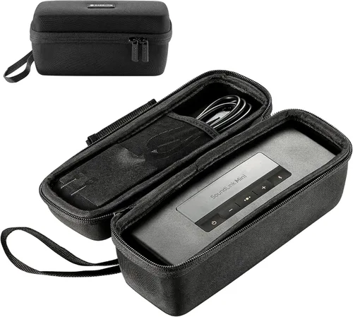Funda de viaje Caseling de EVA rígida prémium para miniparlante Bluetooth Bose Soundlink Negro