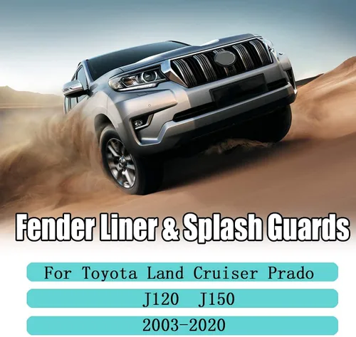 Miniatura 6 de Guardabarros Protectores contra Salpicaduras para 4Runner N210 N280 2003-2020 FJ Cruiser 2007-2014 GX460 GX470 Land Cruiser Prado J120 J150 120 150