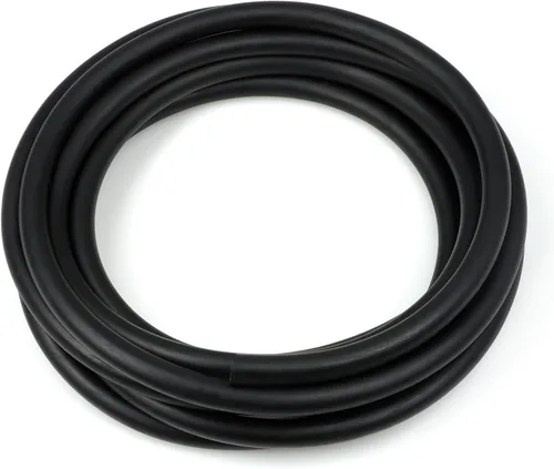 Tubo de látex, tubo de goma natural de 10 pies para deportes de laboratorio en casa, bandas flexibles (negro, 1/8 pulgadas de diámetro interior x