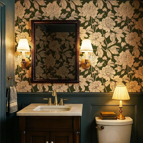 Miniatura 8 de Simon&Siff Papel Tapiz Lineal Floral, Papel Tapiz Blanco y Negro Despegar y Pegar Flores Boceto Papel de Pared Floral Removible para Dormitorio Baño
