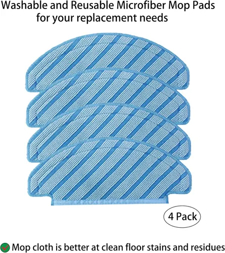 Miniatura 6 de Piezas de repuesto para Ecovacs DEEBOT OZMO T8 AIVI/T8 MAX/T8 Series/N8 Pro/N8 Pro+ Robot Aspirador Lado Principal Cepillo Filtro Fregona Bolsa