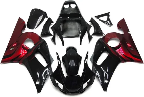 FLPRO - Kit de carenado completo de plástico ABS para Yamaha YZF-R6 1998 1999 2000 2001 2002 YZF-600 R6 98-02 Inyección de carrocería de motocicleta