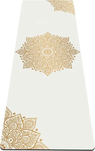 nuveti Alfombrilla de yoga con estampado extra grueso de elastómero termoplástico antideslizante con bolsa de transporte, 72 x 24 pulgadas, extra