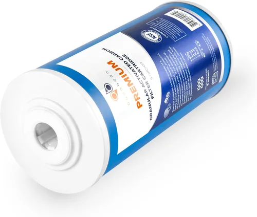 Miniatura 6 de Aquaboon Cartucho de filtro de agua de carbón activado granular de 5 micras de 10 x 4.5 pulgadas, repuesto de filtro de agua para toda la casa