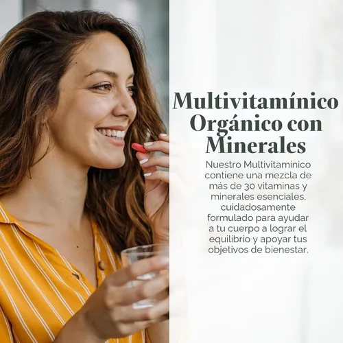 Miniatura 2 de Global Healing Center - Multivitamínico orgánico USDA para mujeres y hombres - Las vitaminas incluyen A, C, D y más para tus necesidades generales