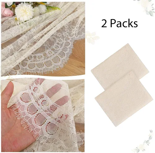 Miniatura 6 de Fanqisi Mantel de encaje azul de 5 piezas de 60 x 120 pulgadas, manteles de encaje clásico para boda, cubierta de mesa de fiesta para despedida