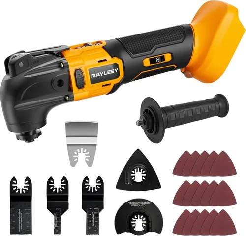 Kit de múltiples herramientas oscilantes compatible con batería DEWALT de 20 V, herramientas oscilantes inalámbricas con motor sin escobillas, 6