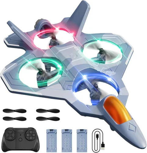 Miniatura 11 de 4DRC Aviones RC de Control Remoto para Niños, Aviones de Control Remoto de Espuma para Niños Adultos Principiantes, Drones Tipo Caza de Control