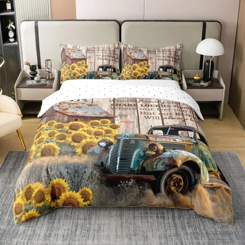 Miniatura 9 de Lake House - Funda de edredón 100 % algodón, tamaño individual, diseño de paisaje de lago y montaña, dibujado a mano, decoración de habitación