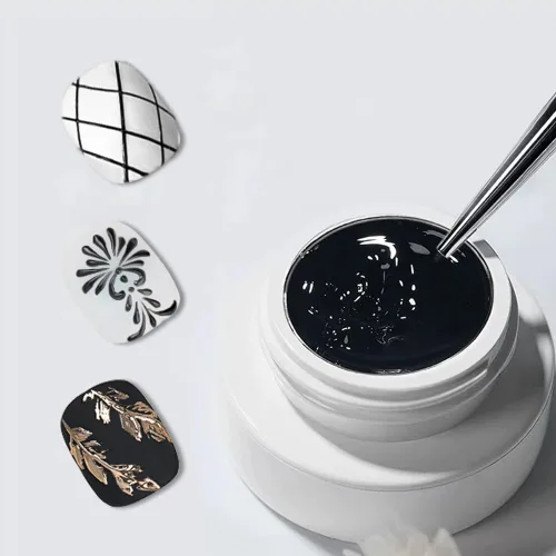 Miniatura 7 de Gel Sólido 3D para Esculpir Uñas para Arte de Uñas, Gel de Arte de Uñas 3D Multifuncional 3D para Moldeado de Uñas para Salón en Casa DIY (Blanco)