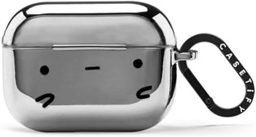 Miniatura 16 de CASETiFY Bounce - Funda para Airpods (3ª generación) con anillo - Black Kingsnake - Carbón mate