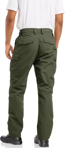 Miniatura 3 de MAGCOMSEN Pantalones tácticos para hombre con 9 bolsillos Ripstop repelente al agua pantalones cargo para el trabajo senderismo caza