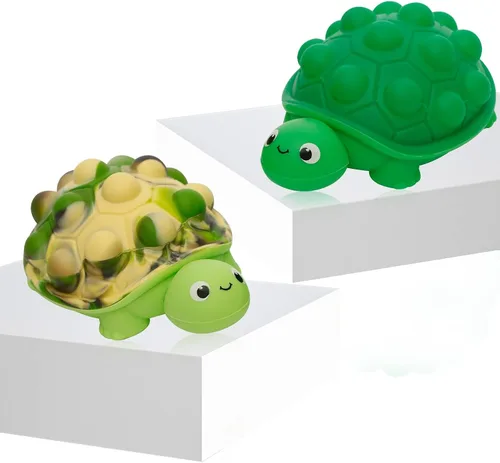 Miniatura 8 de Anboor Juguete Pop Fidget, Juguete Sensorial de Silicona 3D con Burbujas de Hamburguesa para Apretar, Bola de Estrés Anti-Ansiedad, Juguetes