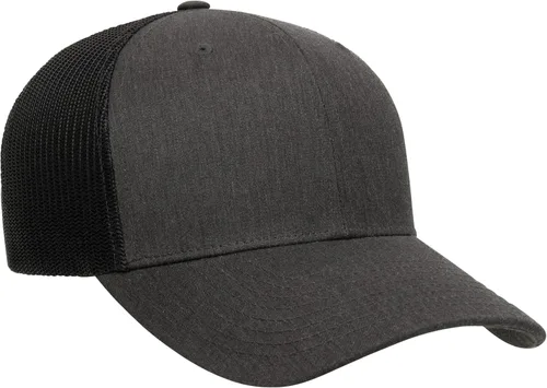 Miniatura 6 de Yupoong Gorra de camionero retro YP Classics para hombre, Jaspeado Oscuro