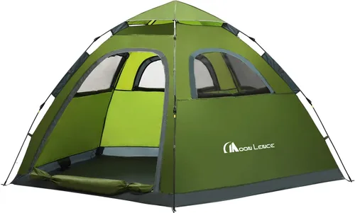 Miniatura 11 de Moon Lence Tienda de campaña instantánea desplegable para 4 a 5 personas, tienda de campaña portátil, impermeable, resistente al viento