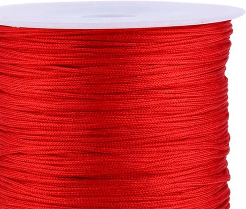 Miniatura 2 de Yosoo Health Gear Cordón de nylon rojo para hacer joyas, hilo para pulsera, hilo rojo original