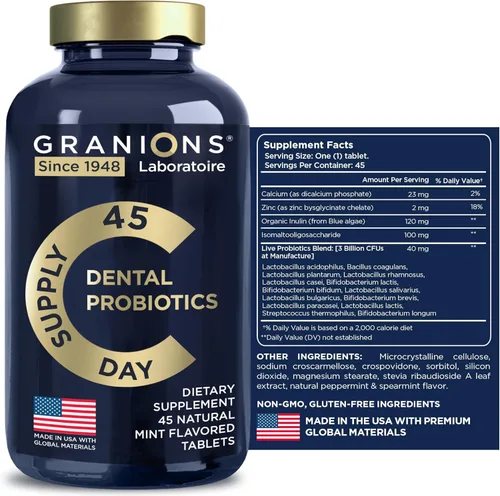 Miniatura 8 de Probióticos dentales para dientes y encías, probióticos lactobacillus salivarius de aliento fresco para mujeres y hombres - Probióticos orales