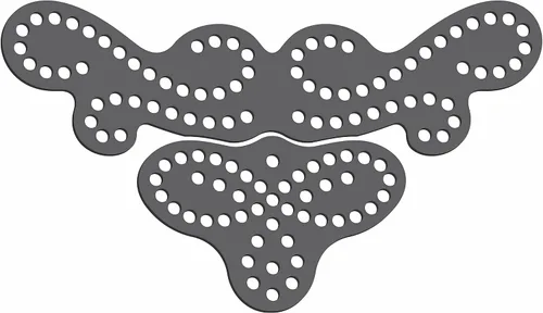 Plantilla(s) de diamantes de imitación magnéticos - Acentos artísticos 002