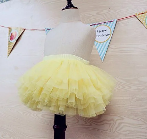 Miniatura 6 de Falda tutú para niña pequeña de 6 capas de tul tutús 1-8T