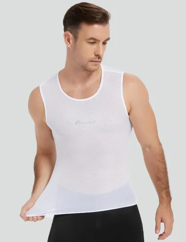 Miniatura 2 de Przewalski Camiseta interior de ciclismo sin mangas para hombre, de secado rápido, chaleco de capa base de bicicleta, transpirable, camisetas