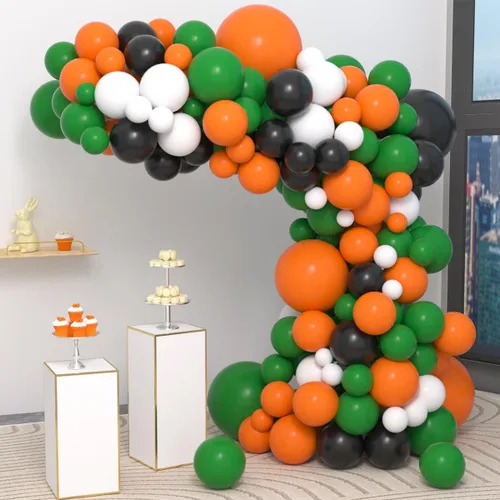 Miniatura 15 de Kit de arco de globos azul, amarillo y blanco, guirnalda de globos azul claro, verde azulado y amarillo blanco, globos azules y amarillos para Rojo