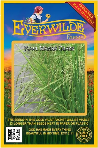 Miniatura 2 de Everwilde Farms - Semillas de hierba nativa de maná de aves de 1/4 libras - Gold Vault