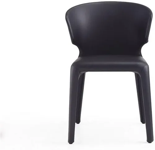 Miniatura 4 de Manhattan Comfort Conrad - Sillas de comedor modernas de mediados de siglo, muebles de cocina tapizados de tweed con respaldo contorneado, acolchado