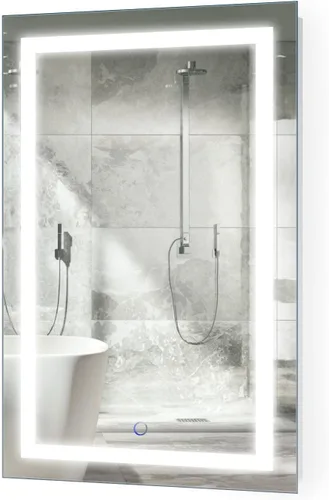Miniatura 9 de Krugg Espejo de baño LED cuadrado de 24 x 24 pulgadas Espejo de tocador iluminado incluye atenuador y desempañador Montaje en pared vertical u