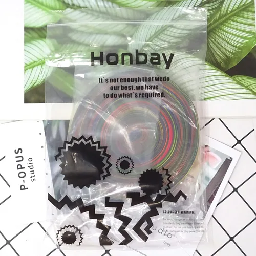 Miniatura 7 de Honbay Cinta de satén colorida de doble cara de 50 yardas, cinta de poliéster con estampado de arco iris degradado para ropa de bricolaje