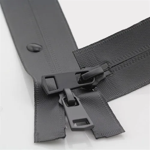 Miniatura 2 de Mdingbao-Zippers 5# - Cremalleras dobles impermeables invisibles de doble vía de nailon de extremo abierto para coser suministros de ropa, fuertes