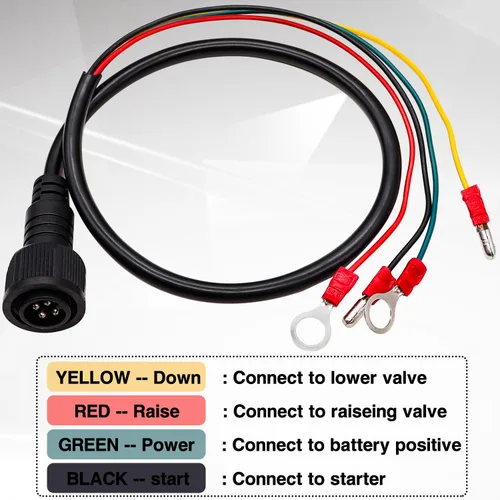 Miniatura 3 de Taiss - Interruptor de control remoto de remolque de descarga de 4 cables 12V CC - Controlador de botón industrial arriba abajo para descarga