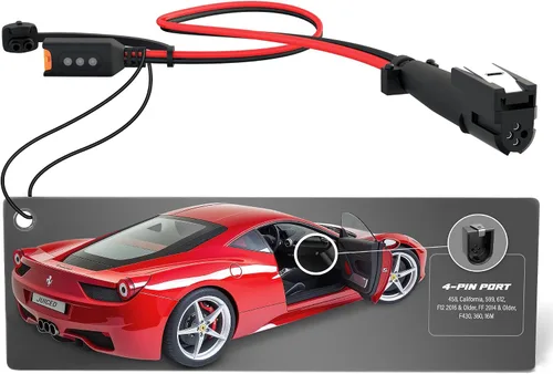 Miniatura 9 de JMR Adaptador para Ferrari 488 F8 California T Portofino 812 Roma GTC4Lusso FF F12 296 Compatible con CTEK (puerto magnético, con indicador)