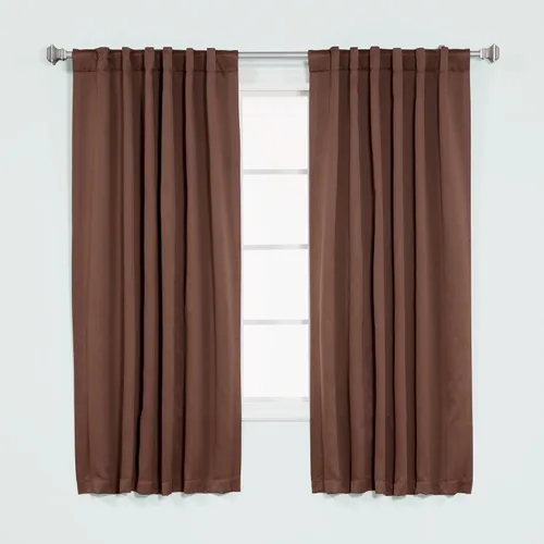 Miniatura 6 de Best Home Fashion cortina opaca con aislamiento térmico sólido para grifo, 215 centímetros de largo. Gris Oscuro