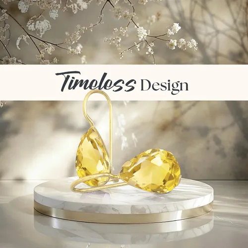 Miniatura 29 de 14K Solid Gold Earrings - Gemstone Earrings for Women - 14K Gold Earrings for Women - Birthstone Earrings - Teardrop Earrings for Women - Gold