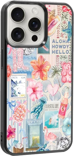 Miniatura 20 de Funda de teléfono de playa de verano a prueba de golpes y protectora con hibisco, bonitas fundas de teléfono para iPhone XR jamaica (Hibiscus Flower)