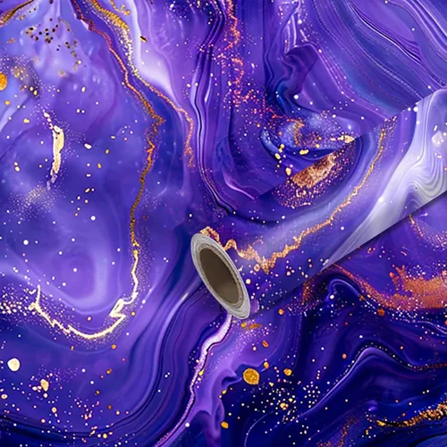 Miniatura 28 de Nuxovilar Papel Tapiz de Mármol Galaxia Azul Oscuro con Textura Despegar y Pegar, 15.75"x39.37", Papel de Contacto Autoadhesivo, Patrón Cósmico Tipo