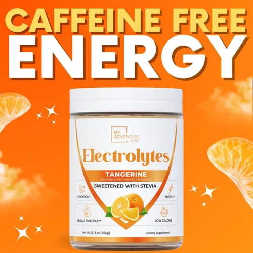 Miniatura 7 de Zero Sugar - Polvo de electrolitos de mandarina - Hidratación refrescante - Energía sin cafeína con todos los ingredientes naturales - Vegano Keto