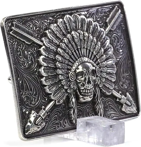 Miniatura 2 de Ariat Hebilla de calavera rectangular para hombre