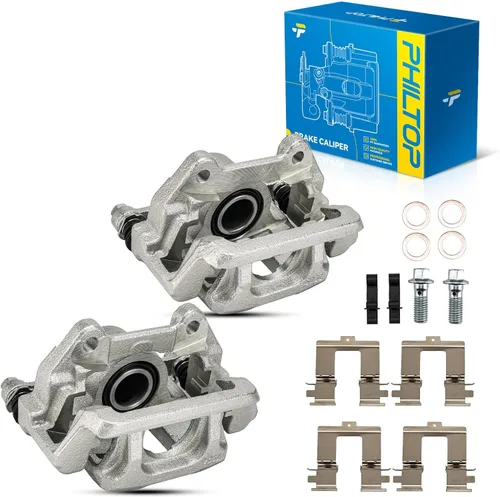 Miniatura 66 de PHILTOP Conjunto de Pinza de Freno de Disco Delantero Compatible con Jeep Wrangler 1990-2006, Jeep Cherokee 1990-2001, Grand Cherokee 1993-1998