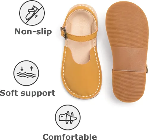 Miniatura 236 de THEE BRON Sandalias cómodas para niñas, zapatos para niños, sandalias rellenas