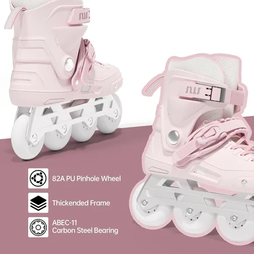 Miniatura 3 de SWAY Patines profesionales en línea para adultos, patines de alto rendimiento para mujeres y hombres, patines de carreras para adolescentes, Rosa