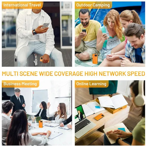 Miniatura 6 de RoamWiFi 4G LTE - Enrutador de punto de acceso móvil en todo el mundo, punto de acceso portátil de alta velocidad con datos de 1 GB de EE. UU., 30