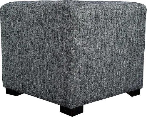 Miniatura 13 de MJL Furniture Designs Merton Collection - Otomana moderna tapizada de tela, con reposapiés de 4 botones, serie Dawson, Brindle