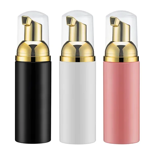 Miniatura 10 de Botella de espuma de 2 onzas, dispensador de bomba de espuma vacía para jabón de manos, limpiador de pestañas, champú para viajar, 10 Negro