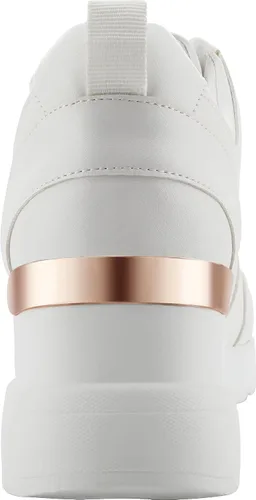Miniatura 3 de YZ Tenis de cuña de moda para mujer, con tacón alto, con cordones y plataforma
