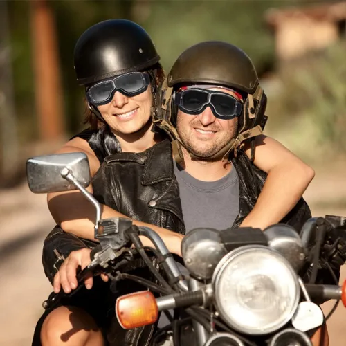Miniatura 2 de Peicees Gafas Vintage para Motocicleta Gafas de Aviador Gafas de Casco de Piloto Gafas de Equitación Motocross Bicicleta de Montaña Scooter ATV