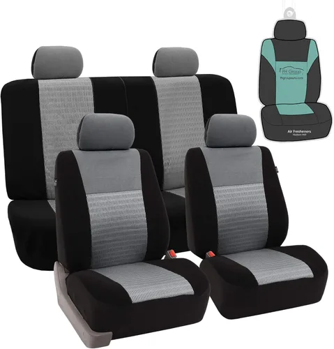 Miniatura 13 de Fundas FH GROUP, FH-FB060114 para asientos de auto, juego completo, compatibles con bolsa de aire y separación para la mayoría de autos, camionetas