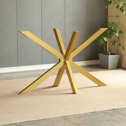 Miniatura 7 de Base de Mesa Moderna de 28" Patas de Mesa de Café de Metal con Ventosas, Base de Escritorio para Superficie de Mármol, Vidrio, Madera, Juego de 4