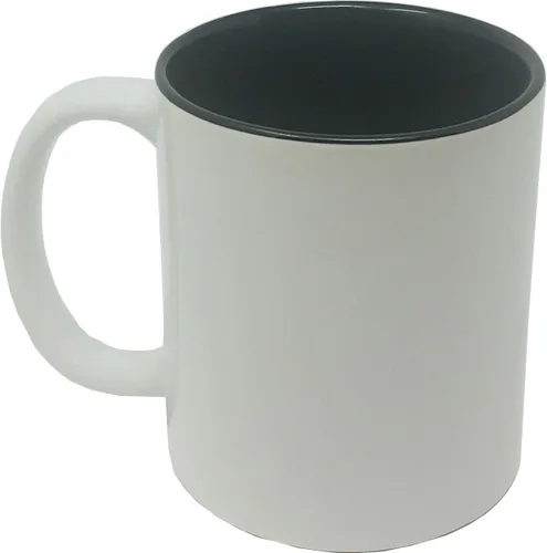Miniatura 3 de Taza de café personalizada de cerámica blanca de 11 onzas, personalizable, color negro